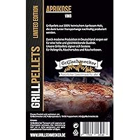 Grillschmecker Grillpellets - Natürliches Holzaroma für Grill, Pelletofen & Smoker - 10 kg Aprikosenholz