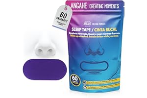 ANGAHE CREATING MOMENTS Tiras Nasales - 60 Tiras Nasales Deportivas Para Mejorar Flujo De Aire, Tiras Nasales Antironquidos Que Reduce La Congestión De Forma No Invasiva, Material Hipoalergénico.