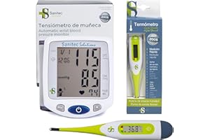 SANITEC SOLUTIONS Pack Tensiómetro de muñeca + Termómetro digital flexible Sanitec