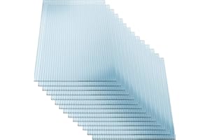 KAISER PLASTIC® Xtra Strong | 5er Set Gewächshausplatten | Stärke 4mm | 605 x 1210 mm | Polycarbonat (PC) | 10,25 m2 | Hohlkammerplatte - Doppelstegplatte