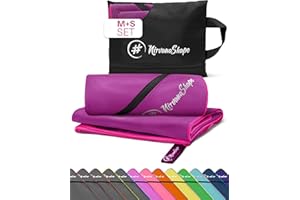 NirvanaShape ® Serviettes Microfibre | absorbantes, légères, à séchage Rapide | draps de Bain, Serviettes de Voyage, Serviettes de Sport | Idéales pour Les Voyages, Le Sport, Le Yoga, Le Sauna