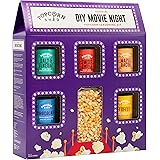 DIY Movie Night Popcorn Seasoning Kit, Make Your Own Popcorn, Five Delicious Popcorn Seasonings + 500g Popcorn Kernels, Vegan