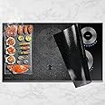 KitchenRaku Large Translucent Induction Hob Protector Mat 78x52cm, Induction Hob Cover - (Magnetic) Cooktop Scratch Protector - for Induction Stove,Multifunctional Silicone Mats