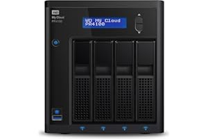 WESTERN DIGITAL WD Sin discos My Cloud Pro PR4100 Pro Series 4-Bay Almacenamiento en red - NAS - WDBNFA0000NBK-EESN