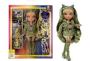 RAINBOW HIGH Poupée Mannequin - Olivia Woods - Poupée Vert Camouflage - Tenue à la Mode et Plus de10 Accessoires de Jeu Colorés - pour Les Collectionneurs et Les Enfants de 4 à 12 Ans