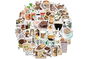 CANVERLENS Naklejki w stylu vintage, 50 sztuk, estetyczne naklejki winylowe do scrapbookingu, na laptopa, dla nastolatków, dziewcząt, dorosłych, na prezent retro