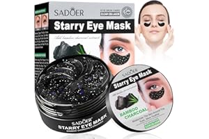 EWRTIUQA Patchs pour les yeux - Patchs pour les yeux Black Patchs pour les cernes et les gonflements sous les yeux - Pour les yeux gonflés - Masque hydratant sous les yeux