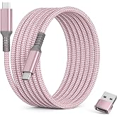 Basesailor USB C to USB C Cable 60W 2M with Adapter | Long PD Fast Charging Charger Cable for iPhone 17 16 15,iPad Pro,Air 4