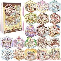 Set 8 Adesivi 3D Fai Da Te Per Casa: 12 Pezzi Con 2 Pinzette, Riutilizzabili, Per Bambini E Adulti, Decorazione Creativa - 2