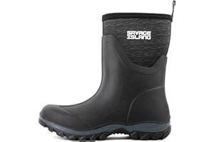 Savage Island Short Women's 5mm Neoprene Lined Wellington Boots Outdoor Ladies Insulated Womens Wellies