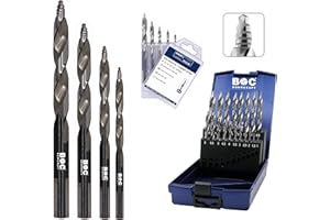 WZ-GATZE Spiral-Bohrer HSS G TURBO STEP P-PLUS Eisen Stahl Plexiglas Holz Bohrer (bitte die Größe in der Auswahlliste wählen)…(5 St. Box 4/5/6/8/10mm)