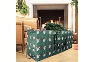 AALLYN Christmas Tree Storage Bag with 4 Handles Robust Waterproof 210D Oxford Fabric Two Ways / Double Zip Bag for Christmas Tree