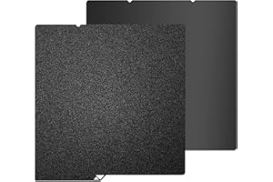 HIKUDIY 264x276 mm Plaque de construction PEI noire pour Kobra S1, plateforme PEI lisse + PEI texturé, lit chauffant pour l'imprimante 3D Anycubic Kobra S1 Combo