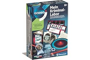 Galileo Lab Mein Kriminal-Labor - zestaw detektywistyczny dla dzieci od 8 lat - wyposażenie dla młodych detektywów, śledczych i agentów - 59321 od Clementoni