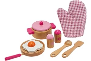 EITECH VIGA 50116 - Set da cucina in legno per bambini, Multicolore
