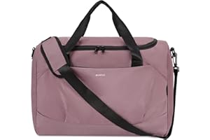 ECOHUB Easyjet Cabin Bag 45x36x20 Underseat Travel Bag with Shoulder Strap Hand Luggage Bag Overnight Bag Weekend Bag Gym Bag Hospital Bag Carry on Bag Holdall Bag for Women and Men (Pink)