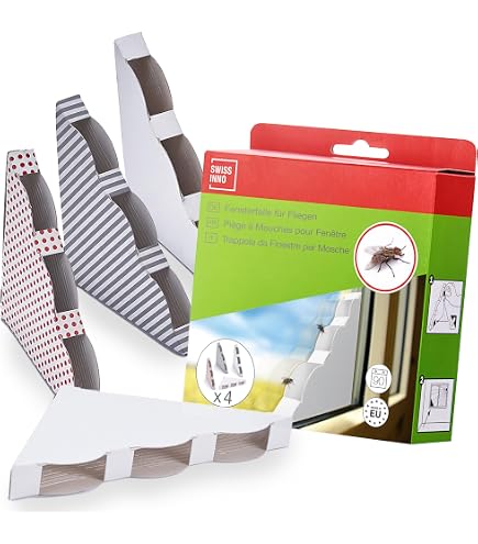 Lot De 4 Appâts Tue-mouches CATCH EXPERT - Plaques Discrètes Avec Granules Attractives - Efficace 6 Semaines - Sans Insecticide Volatile - 9