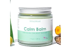 WildMint Calm Balm 100% Natural Relief Treatment for Sore, Itchy & Dry Skin | Intensive Shea Butter Moisturiser Suitable for Baby with Sensitive Skin Prone to Eczema, Redness & Irritation | 120ml