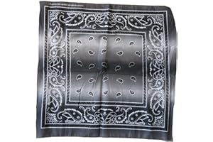 TOPT BANDA bandana gris bleu vert rose orange degrade coton 55x55cm