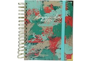 SWEETCOLOR Agenda Escolar Página por Día | Ideal para Profesores y Alumnos | Multicolor | Medidas 2,5 x 20 x 21,5 cm - Sweet Color