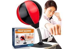 SGM 777-780B Desktop Punching Bag - Suctions to Your Desk, Heavy Duty Stress Relief Boxing Bag - Fun Gift for Party - Perfect for Kids and Adults - for Office Table and Counters