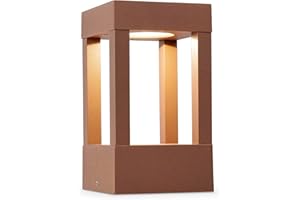 FARO BARCELONA 70756 - Agra Baliza (Bombilla incluida) LED, 5W, Aluminio inyectado y Cristal Transparente