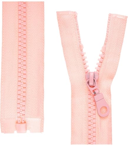 Li Cremallera YKK De Plástico, Dientes N.º 5, Tamaño Mediano, Divisible (121 Crema, 90 Cm