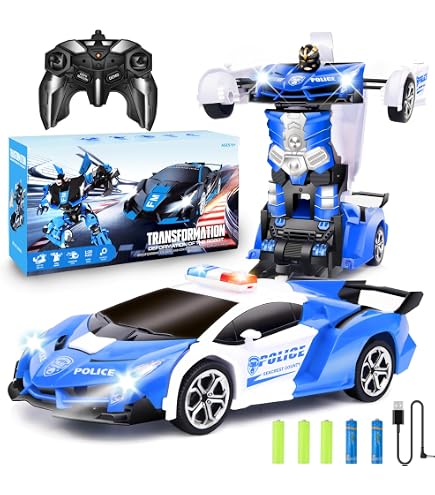 Voiture Télécommandée 8WD - Robot Chien RC Avec Lumières LED & Musique | 360° Rotation | Cadeau Enfant 4-12 Ans