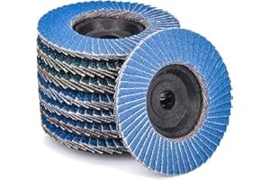 HATANSE 8 Pezzi Dischi Lamellari ø 76 mm x 10 mm Disco Lamellare Grana 40 60 80 120 Dischi Abrasivi per Acciaio Inossidabile Metallo e Legno