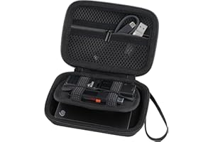 co2CREA Caja Estuche Funda para Seagate Expansion Card/Cross X9 X10 Pro/WD Elements SE Portátil SSD,Caja de Disco Duro portátil de 2,5 Pulgadas（Funda Solo）