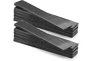 Stock Your Home Composite Shims (12 Pack) - Hard Composite Shims for Home Improvement - Never Rot Shims for Leveling - Restaurant Table Shims - Table Wedges - Toilet Shims - DIY Furniture Levelers -