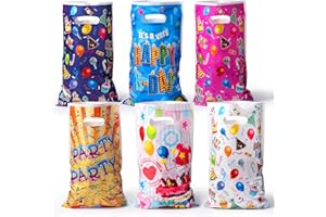 Brencco Sacs-cadeaux Enfant 30pcs, Sachet plastique bonbon pour Faveur de Noël Anniversaire Fête