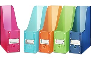 Whitmor Magazine Organizers, Set of 5, Multicolor