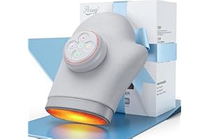 Masajeador de Manos Eléctrico Prisag con Calor, 3 Modos y 5 Niveles Intensidad, Compresión de Aire para Artritis y Túnel Carpiano, Alivio del Dolor, Regalo Ideal para Mujeres, Padres y Abuelos, Gris