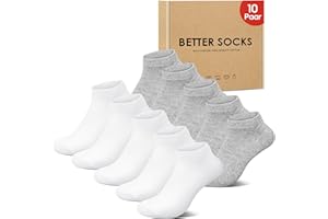 IceReco 10 Pares Calcetines Cortos Hombre Deporte Mujer Verano Algodon Calcetines Tobilleros Deportivos Bajos