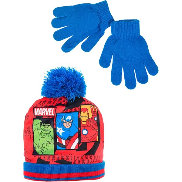 Chapeau hiver, enfant 6 ans ou plus, Captain America, Marvel