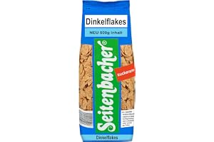 Seitenbacher Dinkelflingor helkornig, sockerlåg och krispig, förpackning med 6 (6 x 500 g)