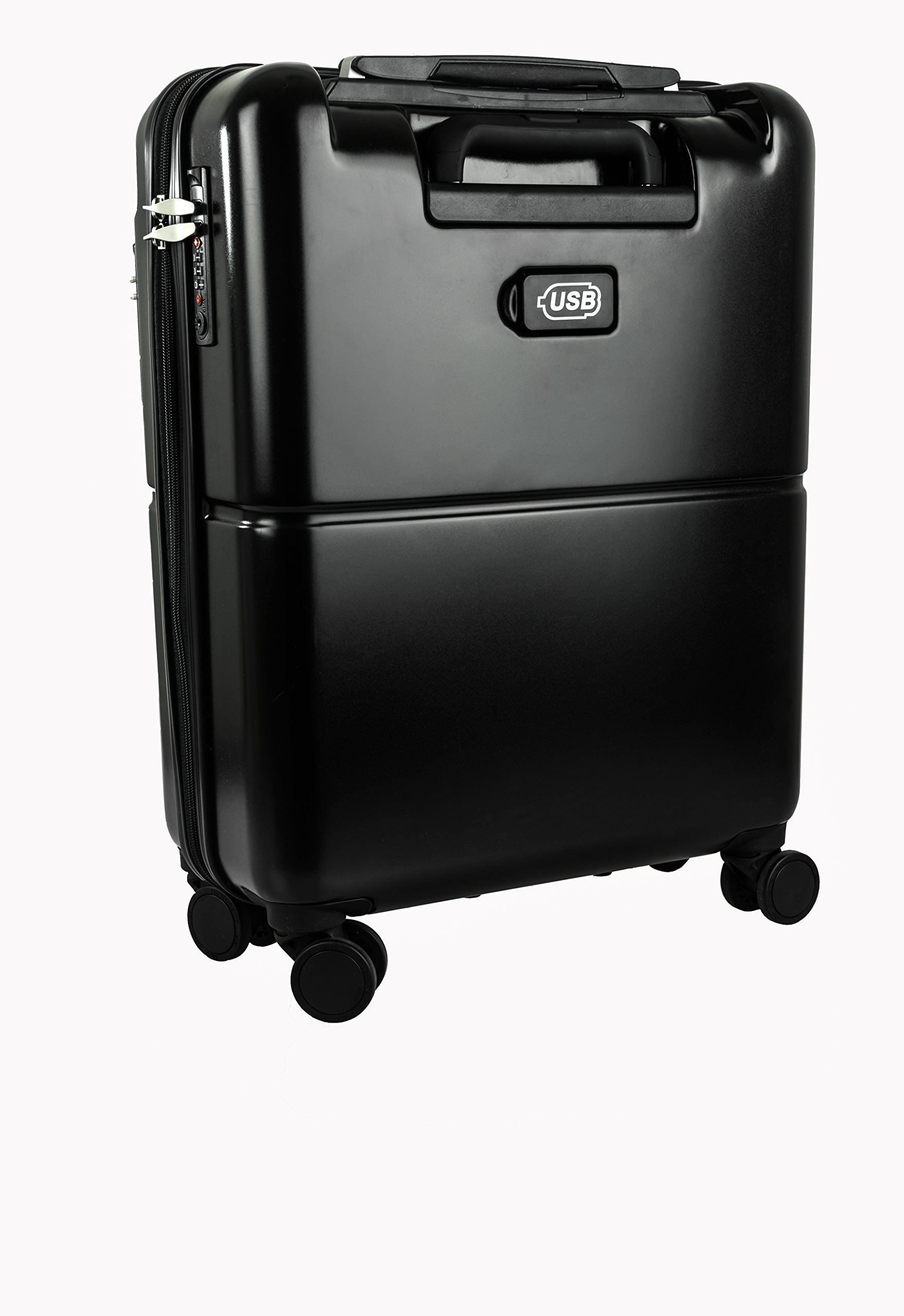 I I Amoveda Handgepäck Trolley Koffer mit Waage im Griff,