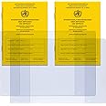 Welsberg Set of 2 Vaccination Certificate and 2 x ID Card Covers Transparent for International Vaccination Certificate and Vaccination Book