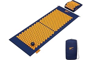 ‎FITEM Fitem - XL Akupressurmatte mit Kissen - Massage - lindert Rücken und Nackenschmerzen - Ischias - Entspannung und reduziert Schlaflosigkeit