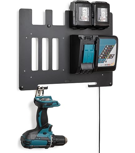 Set De 5 Supports Muraux Pour Batteries MAKITA – Compatible 14V Et 18V – Sans Marque