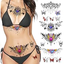 ROARHOWL tatuaggi temporanei sexy per le donne, kit di tatuaggio ...