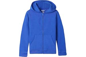 Bienzoe Boys Zip Up Hoodie: Kids Soft Anti-Pilling Fleece School Uniform Sweatshirt