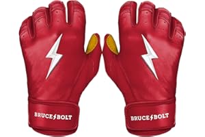 BRUCE BOLT Original Series Short Cuff Batting Gloves - Multiple Colors - Adult & Youth Sizes