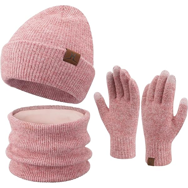 Kinderwintermuts, sjaal, touchscreen-handschoenen, set - beanie