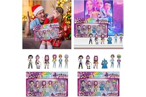 DASHADAO Kpop Figures Christmas Decorations K-pop Demon Figures Cute Unique Funny Collectible Toy Model Set Anime Merch Statue for Hunters Fans Kids Adults Christmas Birthday Desktop Gifts UK (01-Purple)