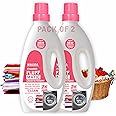 Walvia Washing Machine Liquid Detergent - 2L Multi-Fragrance Fluff Matic Liquid Detergent, Specially Designed Laundry Liquid for Fabric Care (1 Liter - Pack of 2 Bottles)