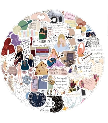 200 Autocollants Vintage Musique Et Esthétique - Stickers Décoratifs Imperméables - Pour Laptop, Guitare, Valise... - 7