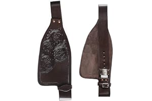 CHALLENGER Horse Western Adult Tooled Leather Replacement Saddle Fenders 5230