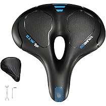 Combo Selle De Vélo Bleu 250x220mm + 2 Sonnettes (argent Et Noir) - Kenda